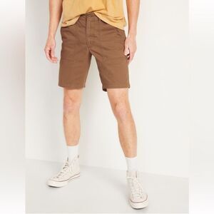 Old Navy Lived-In Straight Cargo Khaki Shorts NEW Size 34